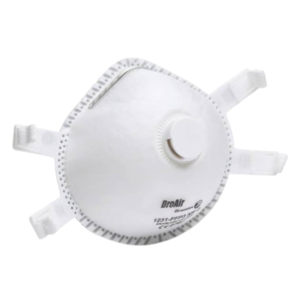 Dromex Valved Moulded FFP3 Disposable Mask 5/Box