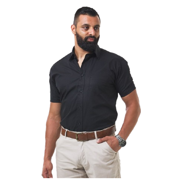 Dromex Black S/S Formal Shirt